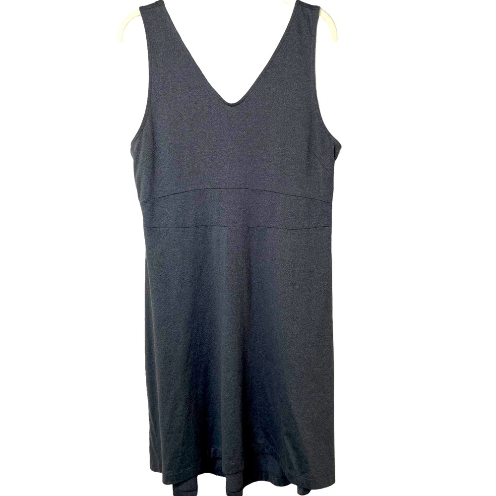 Lole Charcoal Gray V-Neck Active Midi Dress XL‎